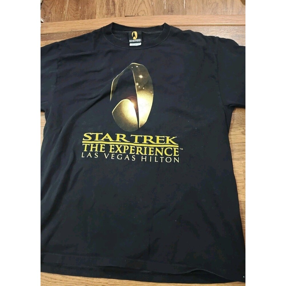 VTG Y2K Star Trek The Experience T Shirt Men's Medium Hilton Hotel Las Vegas